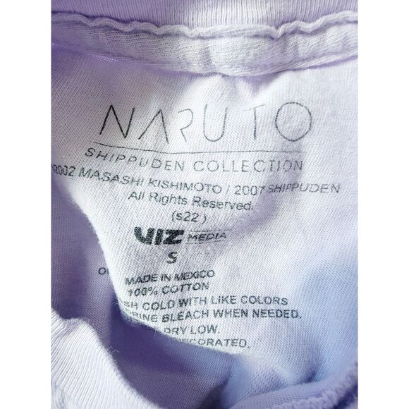 Naruto Shippuden Collection Small 2007 Tee T-Shirt Lavender Anime Japan - Picture 4 of 4